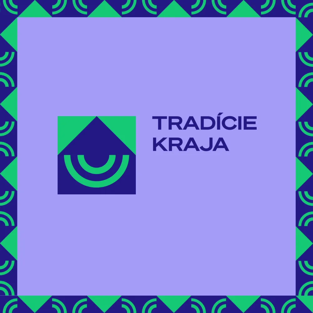 The CKKK “Tradície kraja” mark in its pattern frame, animated