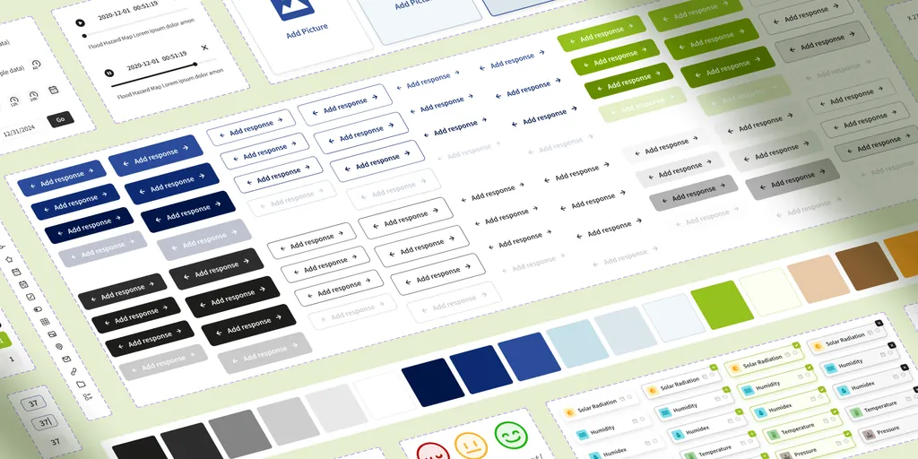 The i-CHANGE digital design system: buttons, colours and icons